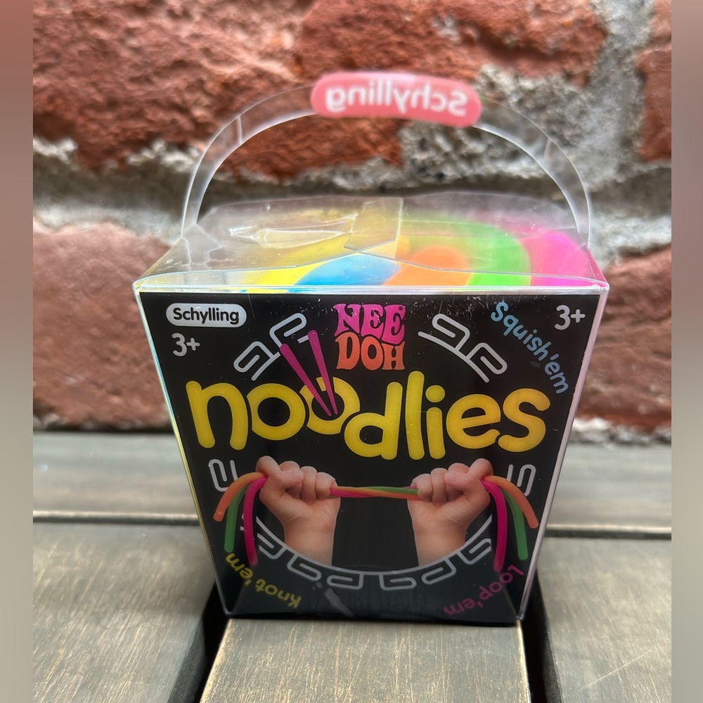 Nee Doh Noodlies Neon Squish Toy Pack